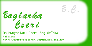boglarka cseri business card